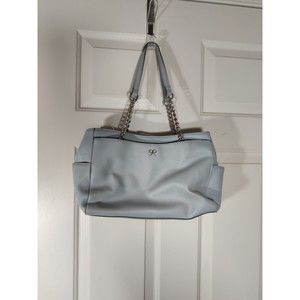 Nine West Pale Blue Silver Purse Bag